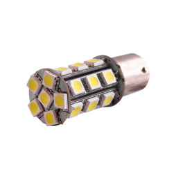 LED car lamp T25-5050-24SMD 1156 white 12V LEDUA
