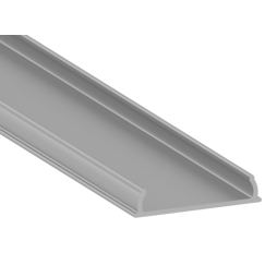 Aluminum profile for LED strip AL-61 (65grams) 2 meters anodized flexible overhead LEDUA