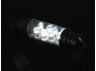 LED car lamp S10-41mm-8pcs round LED white 12V LEDUA