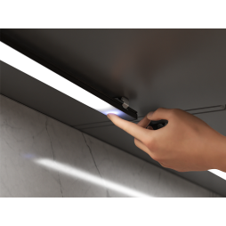 LED lamp with sensor dimmer with memory furniture surface-mounted black 200mm 12V 6500K LEDUA