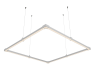 LED pendant lamp, ceiling "Quadra mini" square 110-240V 32W 3500k 1000*1000 white housing LEDUA