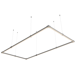 LED pendant lamp, ceiling "Tetragon mini" rectangle 110-240V 48W 3500k 1000*2000 LEDUA