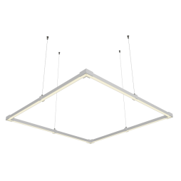 LED pendant lamp, ceiling "Quadra mini" square 110-240V 32W 4500k 1000*1000 white body LEDUA