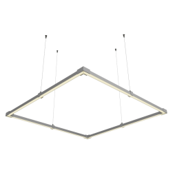 LED pendant lamp, ceiling "Quadra 2 mini" square 110-240V 64W 4500k 2000*2000 LEDUA