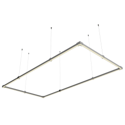 LED pendant lamp, ceiling "Tetragon mini" rectangle 110-240V 48W 4500k 1000*2000 LEDUA