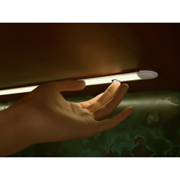 LED furniture recessed lamp Alfa Master 400mm 12V 4500K white body (Touch) LEDUA