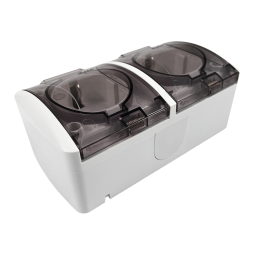 Surface socket 2-a with grounding + transparent covers Magnolia white LMR2008 Lemanso