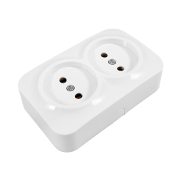 Surface socket 2-a Note white LMR2306 Lemanso