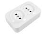 Surface socket 2-a Note white LMR2306 Lemanso