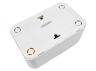 Surface socket 2-a with grounding Note white LMR2307 Lemanso