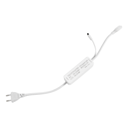 Power adapter for LED strip (plastic) 220V IP20 + remote control D/U #17/1