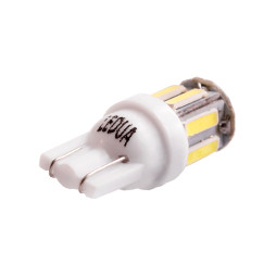 LED car lamp T10-7020-10smd white 12V LEDUA