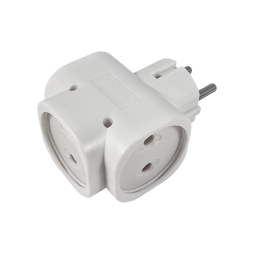 Tee without grounding white LMA038 Lemanso