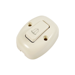 Doorbell button oval ivory LMA318 Lemanso