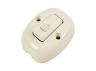 Doorbell button oval ivory LMA318 Lemanso