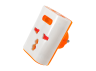 Adapter - adapter with indicator white + orange LMA322 Lemanso