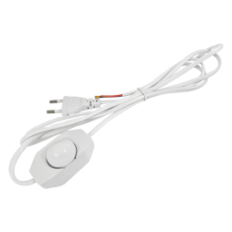 Cable (cord) + rheostat 200W 2 m white LMA325 Lemanso