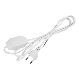 Cable (cord) + rheostat 200W 2 m white LMA325 Lemanso