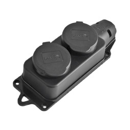 2-socket rubber grounding block LMA061 Lemanso