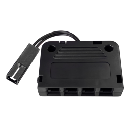 4-hole junction box, black, 100mm 22AWG mini mother LEDUA