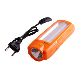 Luxury 1027 flashlight, 1W+9SMD, built-in battery without warranty