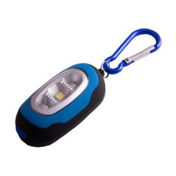 Keychain flashlight 5821-1COB(white)+2LED(red), magnet 2xCR2032 without warranty