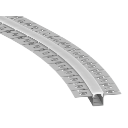 Aluminum profile for LED strip for plasterboard flexible AL-82 3 meters anodized for plaster LEDUA