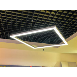 LED pendant, ceiling lamp "Quadra" square 220V 163W 25920lm 4000k 1000*1000 LEDUA