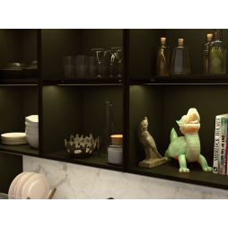 LED linear lamp "N4-1-1000" 220V 9W 1800lm 4000k black (Without switch) LEDUA