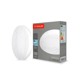 LED wall and ceiling lamp TITANUM 18W 5000K Curved lines