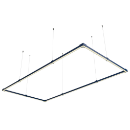 LED pendant, ceiling lamp "Tetragon mini" rectangle 110-240V 48W 4500k 1000*2000 blue body LEDUA