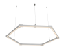 Lamp collapsible LED pendant, Hexagon, Honeycomb, ceiling "Hexagon mini" hexagon 110-240V 48W 3500k 1000*6 white body LEDUA