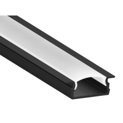 Aluminum profile for LED strip AL-78 2 meters black profile recessed LEDUA