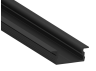 Aluminum profile for LED strip AL-78 2 meters black profile recessed LEDUA