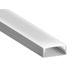 Aluminum profile for LED strip AL-73 2 meters anodized surface-mounted LEDUA