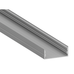 Aluminum profile for LED strip AL-73 2 meters anodized surface-mounted LEDUA