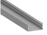 Aluminum profile for LED strip AL-73 2 meters anodized surface-mounted LEDUA