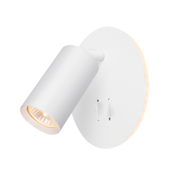 Lamp lamp GU10 220V wall with backlight and button white (VL-SPF24E-W) VIDEX