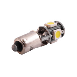 LED car lamp BA9S-5050-5smd 12V white LEDUA