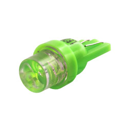 LED car lamp T10-1pc-concaveLED green 12V LEDUA
