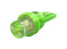 LED car lamp T10-1pc-concaveLED green 12V LEDUA