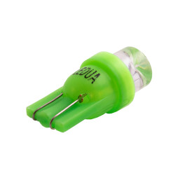 LED car lamp T10-1pc-concaveLED green 12V LEDUA