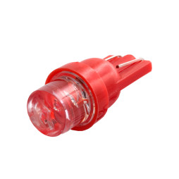 LED car lamp T10-1pc-concave LED red 12V LEDUA