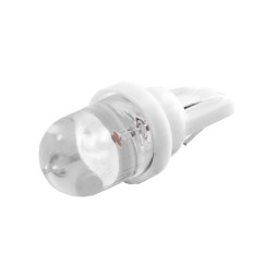 LED car lamp T10-1pc-round LED white 12V LEDUA