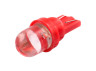 LED car lamp T10-1pc-round LED red 12V LEDUA