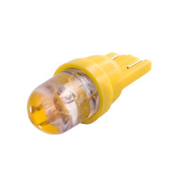 LED car lamp T10-1pc-round LED yellow 12V LEDUA