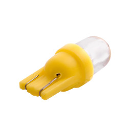 LED car lamp T10-1pc-round LED yellow 12V LEDUA