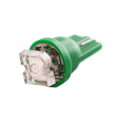 LED car lamp T10-1pc-piranha LED green 12V LEDUA
