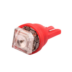 LED car lamp T10-1pc-piranha LED red 12V LEDUA