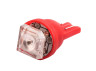 LED car lamp T10-1pc-piranha LED red 12V LEDUA